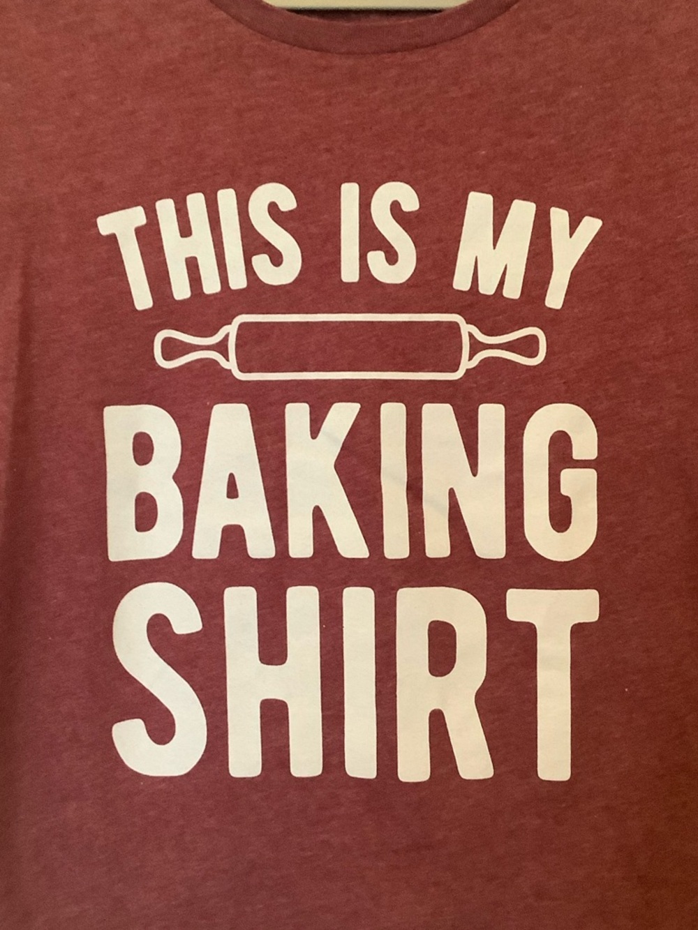 Maroon "This Is My Baking Shirt" Graphic Tee - Picture 2 of 4